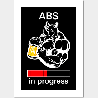 Abs in progress Posters and Art